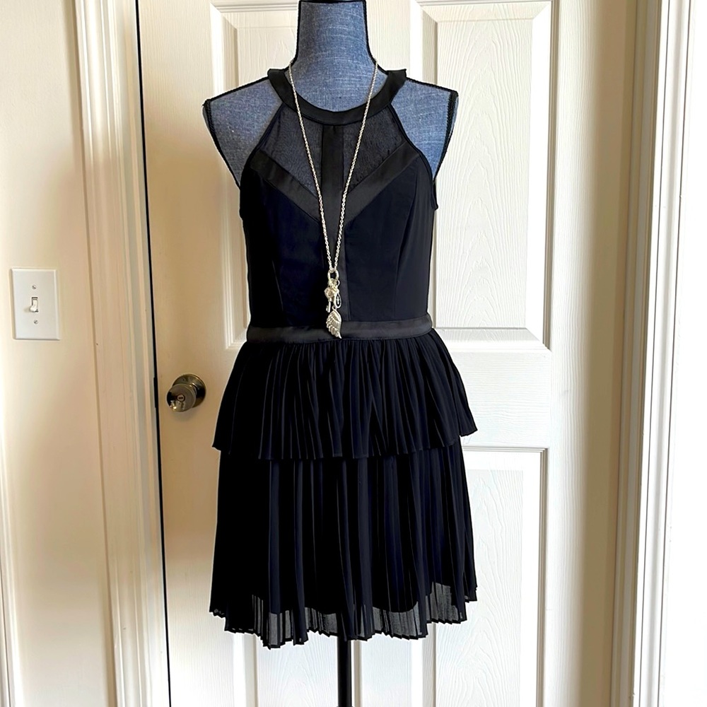 Flirty XOXO black, detailed, Size 7-8 (S-M) dress